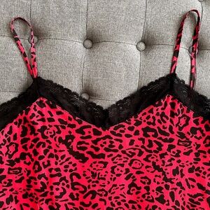 MILAN KISS Red Leopard Print Cami  |  Women's XL